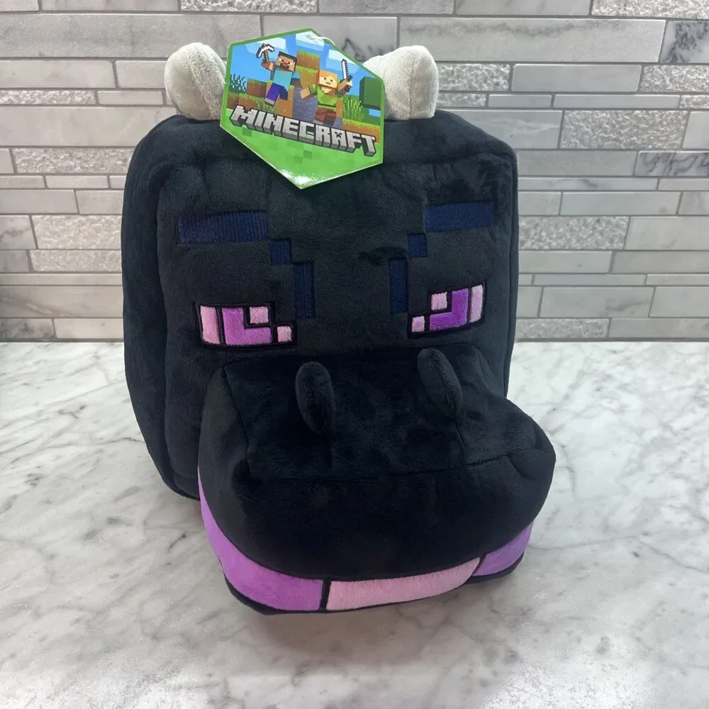 BRAND NEW Minecraft Boys Ender The Dragon Plush Zipper Backpack Minecraft fans